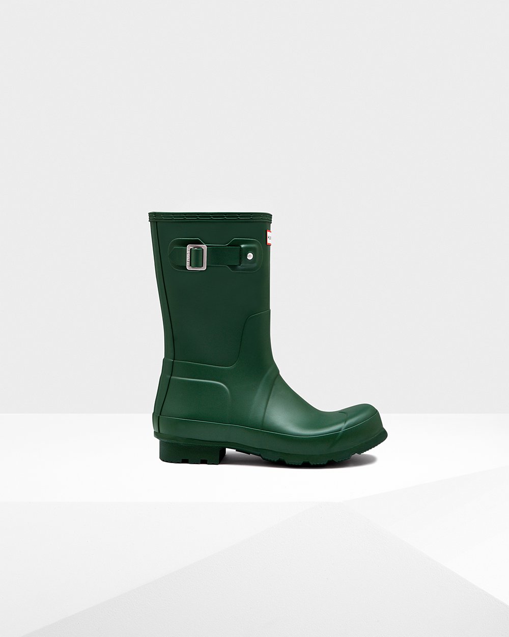 Hunter Original Short Rain Boots - Sale Mens Green - AUYICR856